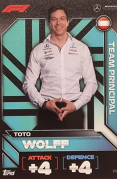 Toto Wolff Mercedes-AMG Topps F1 Turbo Attax 2022 F1 Teams #21