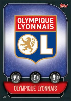 Team Badge / Nabil Fekir Olympique Lyonnais 2019/20 Topps Match Attax CL UK version Team Badge #209