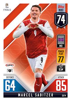 Marcel Sabitzer Austria Topps Match Attax 101 Road to UEFA Nations League Finals 2022 Countdown #CD74