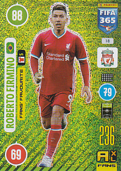 Roberto Firmino Liverpool 2021 FIFA 365 Fans' Favourite #18