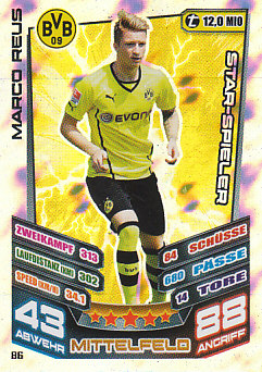 Marco Reus Borussia Dortmund 2013/14 Topps MA Bundesliga Star Spieler #86