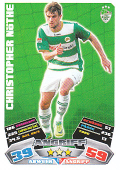 Christopher Nothe Greuther Furth 2012/13 Topps MA Bundesliga #125