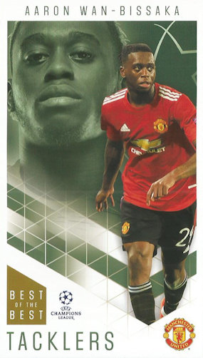 Aaron Wan-Bissaka Manchester United Topps Best of The Best Champions League 2020/21 Tacklers #17