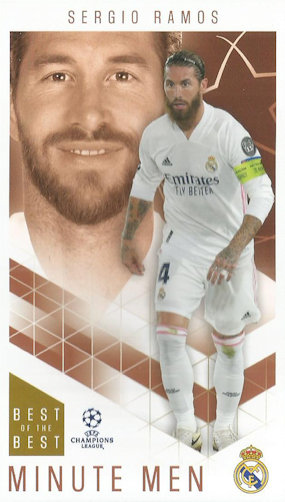 Sergio Ramos Real Madrid Topps Best of The Best Champions League 2020/21 Minute Men #69