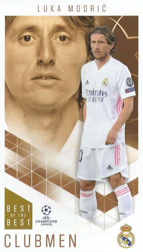 Luka Modric Real Madrid Topps Best of The Best Champions League 2020/21 Clubmen #80