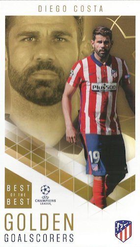 Diego Costa Atletico Madrid Topps Best of The Best Champions League 2020/21 Golden Goalscorers #83
