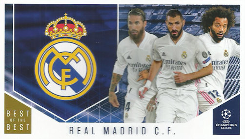 Topps Best of the Best Champions League 20/21 Nr 118 Madrid 