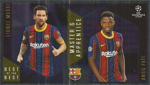 133 Messi & Fati Topps Best of the Best Champions League 20/21 Nr 