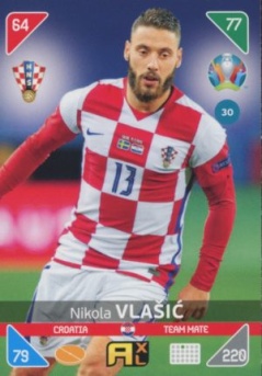Nikola Vlasic Croatia Panini UEFA EURO 2020 Kick Off #30