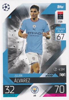 Julian Alvarez Manchester City 2022/23 Topps Match Attax ChL #26