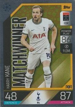 Harry Kane Tottenham Hotspur 2022/23 Topps Match Attax ChL Matchwinner #81