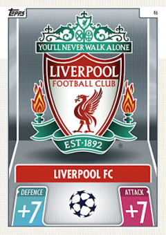 Club Badge Liverpool 2021/22 Topps Match Attax ChL Team Badge #46