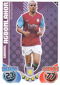 Gabriel Agbonlahor Aston Villa 2010/11 Topps Match Attax #35