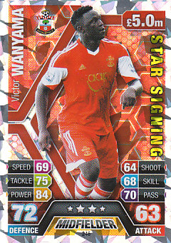 Victor Wanyama Southampton 2013/14 Topps Match Attax Star Signing #246