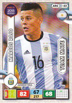 Marcos Rojo Argentina Panini Road to 2018 World Cup #ARG03