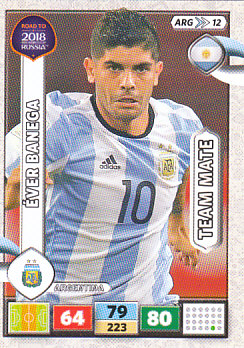 Ever Banega Argentina Panini Road to 2018 World Cup #ARG12