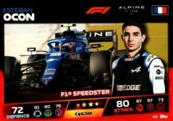 Esteban Ocon Topps F1 Turbo Attax 2021 F1 Base #48