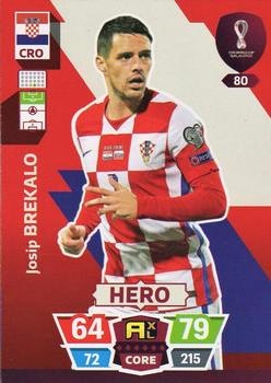 Josip Brekalo Croatia Panini Adrenalyn XL World Cup 2022 Hero #80
