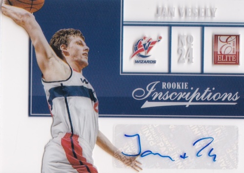 Jan Vesely Washington Wizards AUTOGRAPH 2012/13 Elite Rookie Inscriptions #47 