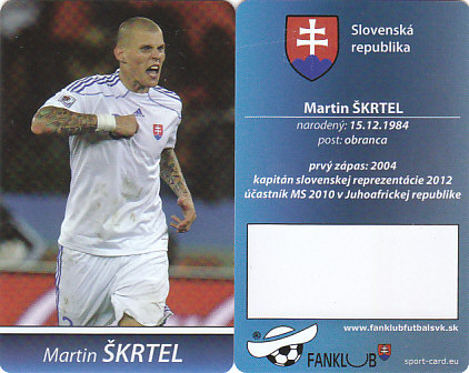 Martin Skrtel Slovensko Fanklub slovenskej reprezentacie #42