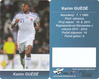 Karim Guede Slovensko Fanklub slovenskej reprezentacie #9