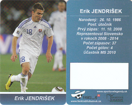 Erik Jendrisek Slovensko Fanklub slovenskej reprezentacie #18