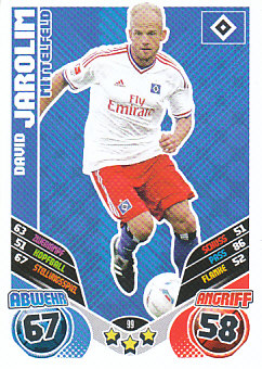 David Jarolim Hamburger SV 2011/12 Topps MA Bundesliga #99