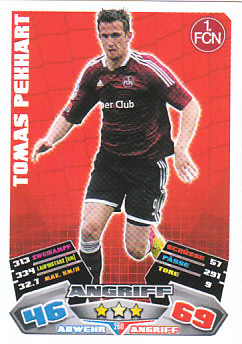 Tomas Pekhart 1. FC Nurnberg 2012/13 Topps MA Bundesliga #268