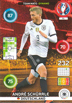 Andre Schurrle Germany Panini UEFA EURO 2016 #71