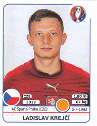 Ladislav Krejci Czech Republic samolepka EURO 2016 #399