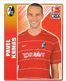 Pavel Krmas SC Freiburg samolepka Bundesliga 2009/10 Topps #113