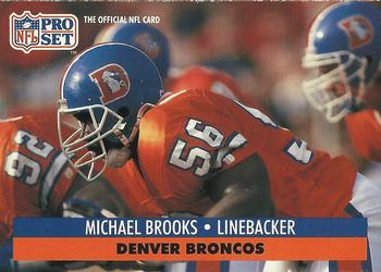 Michael Brooks Denver Broncos 1991 Pro set NFL #137