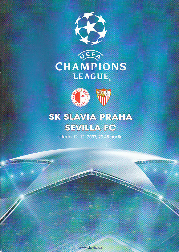 Program SK Slavia Praha - Sevilla FC Liga mistru 2007/08
