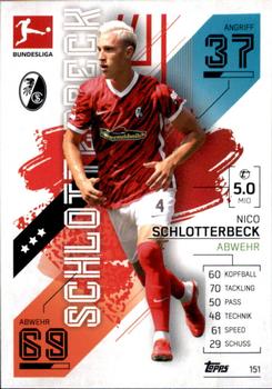 Nico Schlotterbeck SC Freiburg 2021/22 Topps MA Bundesliga #151