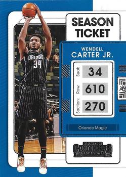 Wendell Carter Jr. Orlando Magic 2021/22 Panini Contenders Basketball Season Ticket #27