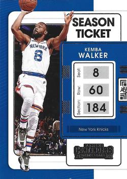 Kemba Walker New York Knicks 2021/22 Panini Contenders Basketball Season Ticket #55