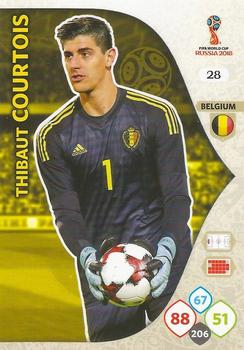 Thibaut Courtois Belgium Panini 2018 World Cup #28