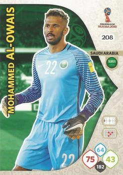 Mohammed Al-Owais Saudi Arabia Panini 2018 World Cup #208