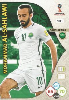 Mohammad Al-Sahlawi Saudi Arabia Panini 2018 World Cup #216