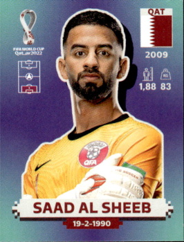 Saad Al Sheeb Qatar samolepka Panini World Cup 2022 Silver version #QAT03
