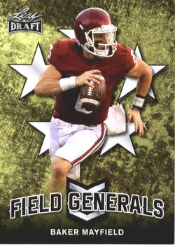 Baker Mayfield Oklahoma Sooners 2018 Leaf Draft NFL Field Generals #FG-01