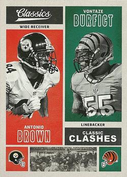 Brown / Burfict Steelers / Bengals 2017 Panini Classics NFL Clashes #CC-ABVB