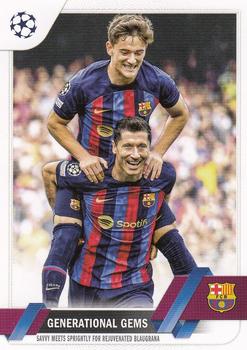 Generational Gems FC Barcelona Topps UEFA Club Competitions 2022/23 #54