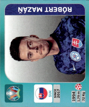 Robert Mazan Slovakia samolepka EURO 2020 Tournament Edition #476
