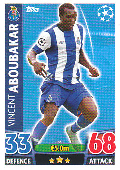 Vincent Aboubakar FC Porto 2015/16 Topps Match Attax CL #35