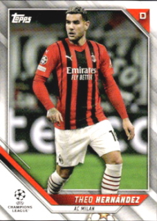 Theo Hernandez A.C. Milan Topps UEFA Champions League Collection 2021/22 #32