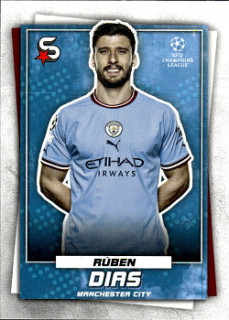 Ruben Dias Manchester City Topps UEFA Football Superstars 2022/23 #2