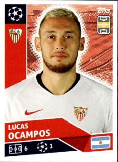 Lucas Ocampos Sevilla FC samolepka UEFA Champions League 2020/21 #SEV12