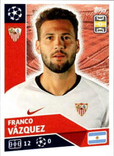 Franco Vazquez Sevilla FC samolepka UEFA Champions League 2020/21 #SEV13