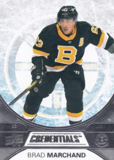 Brad Marchand Boston Bruins Upper Deck Credentials 2021/22 #20